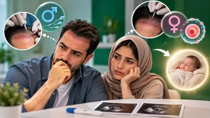 عوارض کاشت مو برای بچه‌دار شدن در مردان و زنان 
